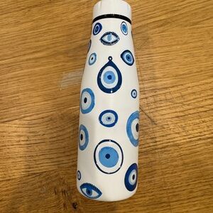Blue Evil Eye Water Bottle Travel Flask - Estia Home Art